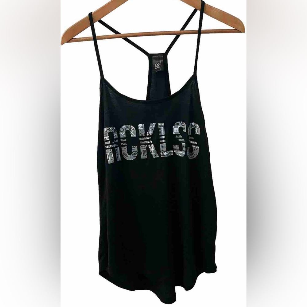 Y&R Young & Reckless Top Camisole Tank Women’s XS Black RCKLSS